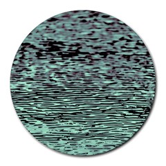 Blue Waves Flow Series 5 Round Mousepads by DimitriosArt