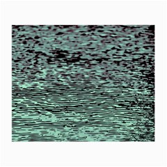 Blue Waves Flow Series 5 Small Glasses Cloth (2 Sides) by DimitriosArt