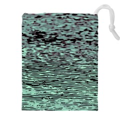 Blue Waves Flow Series 5 Drawstring Pouch (5xl) by DimitriosArt