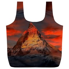 Switzerland-zermatt-mountains-snow Full Print Recycle Bag (xl) by Pakrebo