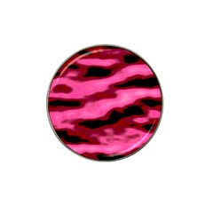 Pink  Waves Flow Series 3 Hat Clip Ball Marker by DimitriosArt