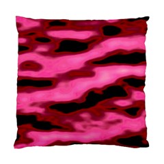 Pink  Waves Flow Series 3 Standard Cushion Case (two Sides) by DimitriosArt