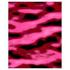 Pink  Waves Flow Series 3 Drawstring Bag (small) by DimitriosArt