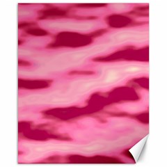 Pink  Waves Flow Series 4 Canvas 16  X 20  by DimitriosArt