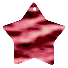 Pink  Waves Flow Series 5 Ornament (star) by DimitriosArt