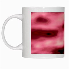 Pink  Waves Flow Series 5 White Mugs by DimitriosArt