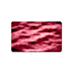 Pink  Waves Flow Series 5 Magnet (name Card) by DimitriosArt