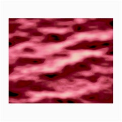 Pink  Waves Flow Series 5 Small Glasses Cloth (2 Sides) by DimitriosArt