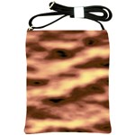 Gold Waves Flow Series 2 Shoulder Sling Bag Front