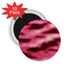 Pink  Waves Flow Series 6 2.25  Magnets (10 pack) 