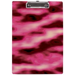 Pink  Waves Flow Series 6 A4 Clipboard