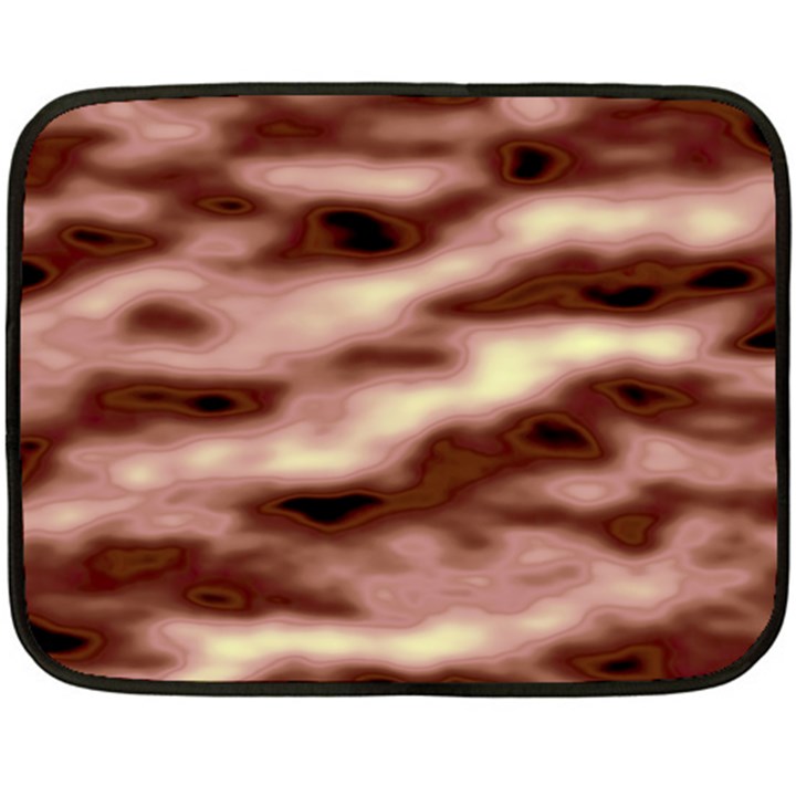 Pink  Waves Flow Series 7 Double Sided Fleece Blanket (Mini) 