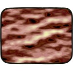 Pink  Waves Flow Series 7 Double Sided Fleece Blanket (Mini)  35 x27  Blanket Back