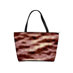 Pink  Waves Flow Series 7 Classic Shoulder Handbag by DimitriosArt