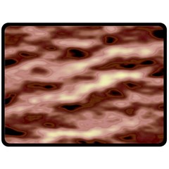 Pink  Waves Flow Series 7 Double Sided Fleece Blanket (large)  by DimitriosArt