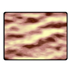 Pink  Waves Flow Series 8 Fleece Blanket (small) by DimitriosArt