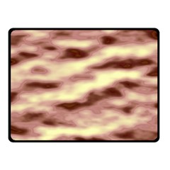 Pink  Waves Flow Series 8 Double Sided Fleece Blanket (small)  by DimitriosArt