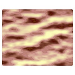 Pink  Waves Flow Series 8 Double Sided Flano Blanket (medium)  by DimitriosArt