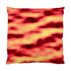 Red Waves Flow Series 3 Standard Cushion Case (two Sides) by DimitriosArt