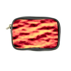 Red Waves Flow Series 3 Coin Purse by DimitriosArt