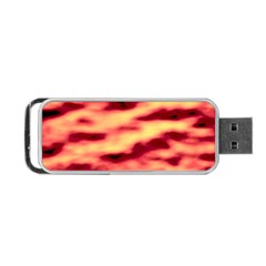 Red Waves Flow Series 3 Portable Usb Flash (one Side) by DimitriosArt