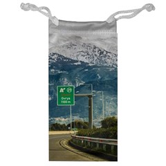 Landscape Highway Scene, Patras, Greece Jewelry Bag by dflcprintsclothing