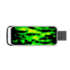 Green Waves Flow Series 3 Portable Usb Flash (one Side) by DimitriosArt