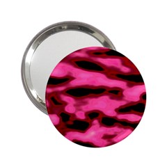 Pink  Waves Flow Series 9 2 25  Handbag Mirrors by DimitriosArt