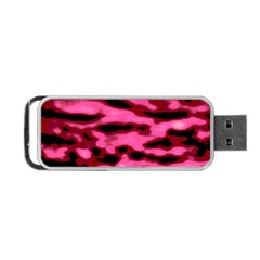 Pink  Waves Flow Series 9 Portable Usb Flash (two Sides) by DimitriosArt