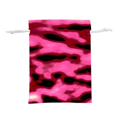 Pink  Waves Flow Series 9 Lightweight Drawstring Pouch (s) by DimitriosArt