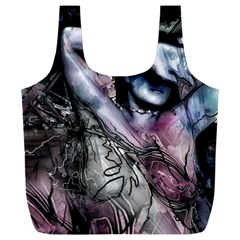 Watercolor Girl Full Print Recycle Bag (xxl) by MRNStudios