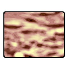 Pink  Waves Flow Series 10 Fleece Blanket (small) by DimitriosArt