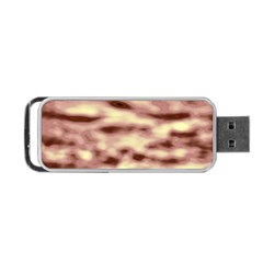 Pink  Waves Flow Series 10 Portable Usb Flash (one Side) by DimitriosArt