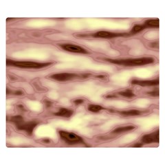 Pink  Waves Flow Series 10 Double Sided Flano Blanket (small)  by DimitriosArt