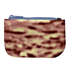 Pink  Waves Flow Series 10 Large Coin Purse by DimitriosArt