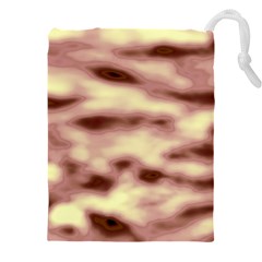 Pink  Waves Flow Series 10 Drawstring Pouch (4xl) by DimitriosArt