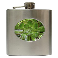 The Heart Of The Green Sun Hip Flask (6 Oz) by DimitriosArt