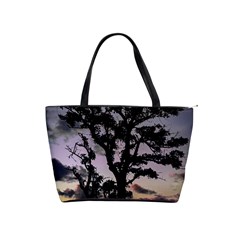 Sunset Coastal Park Landscape, Montevideo Uruguay Classic Shoulder Handbag by dflcprintsclothing