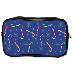 Christmas Candy Canes Toiletries Bag (one Side) by SychEva