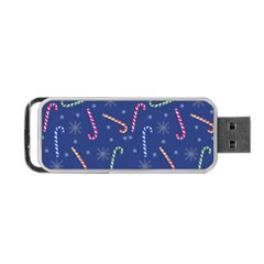 Christmas Candy Canes Portable Usb Flash (two Sides) by SychEva