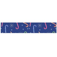 Christmas Candy Canes Large Flano Scarf  by SychEva