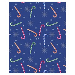 Christmas Candy Canes Drawstring Bag (small) by SychEva