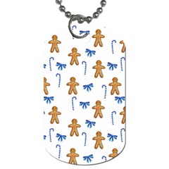 Gingerbread Man And Candy Dog Tag (One Side)