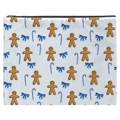 Gingerbread Man And Candy Cosmetic Bag (xxxl) by SychEva