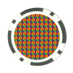 Floral Poker Chip Card Guard
