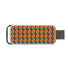 Floral Portable Usb Flash (one Side) by Sparkle