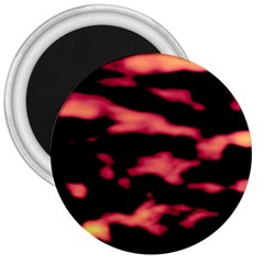 Red Waves Flow Series 5 3  Magnets by DimitriosArt