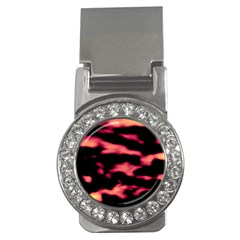 Red Waves Flow Series 5 Money Clips (cz)  by DimitriosArt