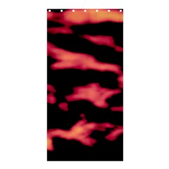 Red Waves Flow Series 5 Shower Curtain 36  X 72  (stall)  by DimitriosArt