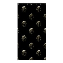 Creepy Head Sculpture With Respirator Motif Pattern Shower Curtain 36  X 72  (stall)  by dflcprintsclothing